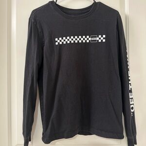 Vans  Black Long Sleeve Shirt